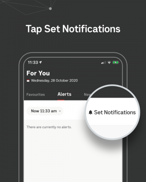 Tap set notifications