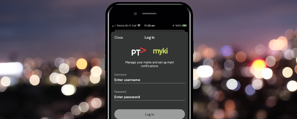 PTV App screenshot showing password reset