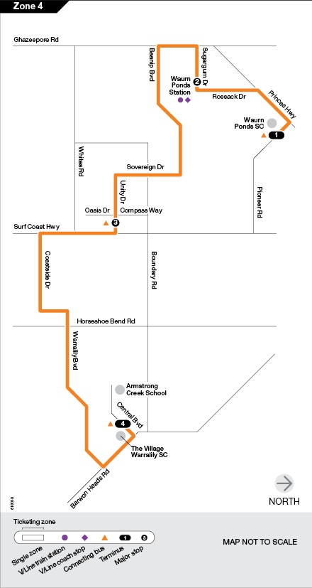 Route 45 Armstrong Creek route map web version v3