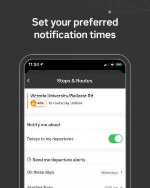 Set your preferred notification times