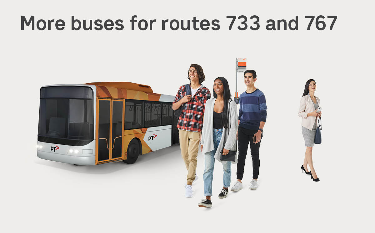 More buses for routes 733 and 767